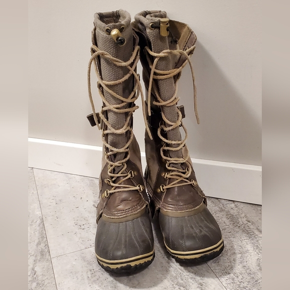 COPY - Sorel βοΈ ππ conquest Carly brown knee high π’ boots; suede and leather - Picture 13 of 16